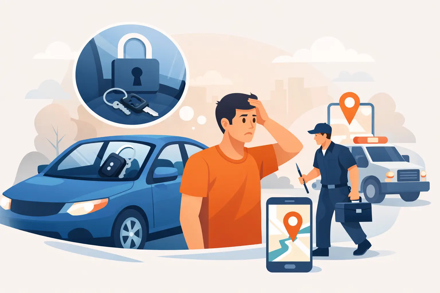 Locked Keys in Car: Who to Call Fast