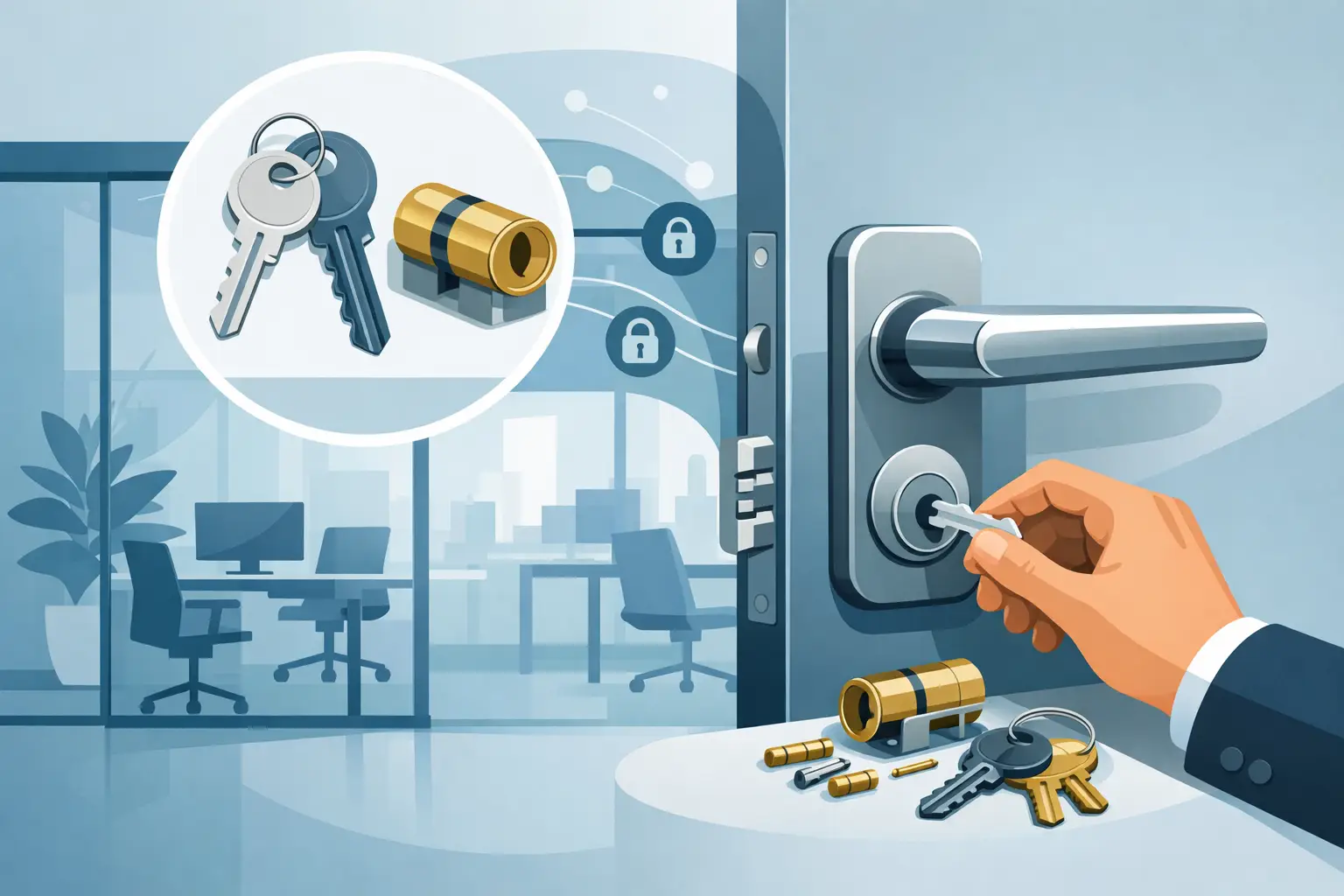 Office Door Rekey Service for Better Access Control