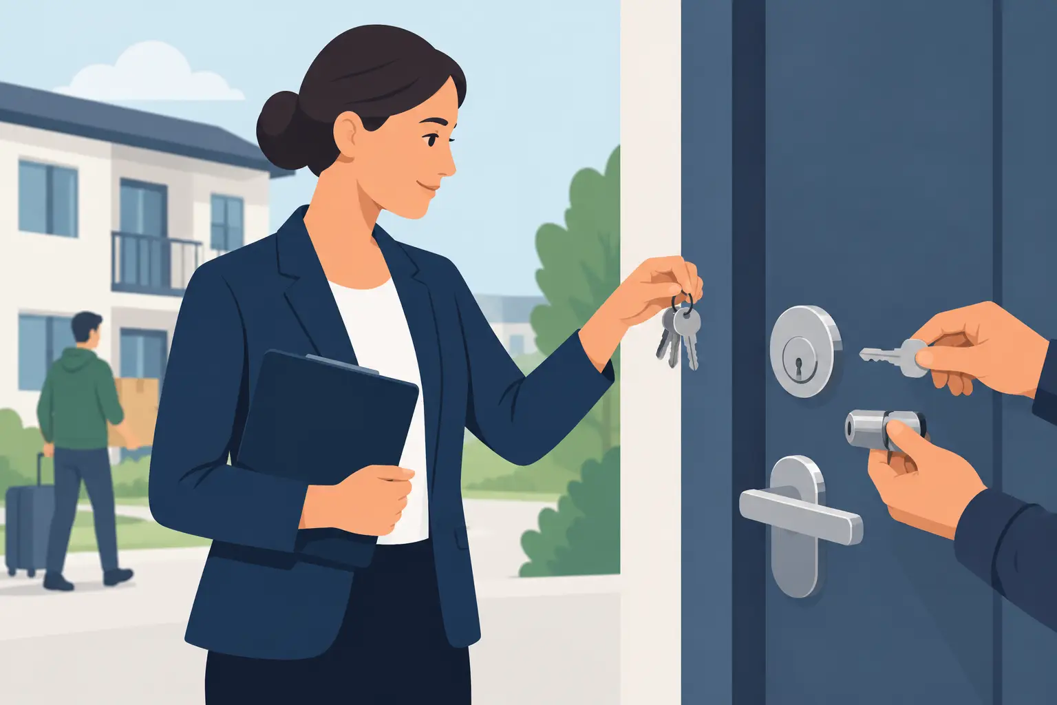 Property Manager Rekeying Between Tenants